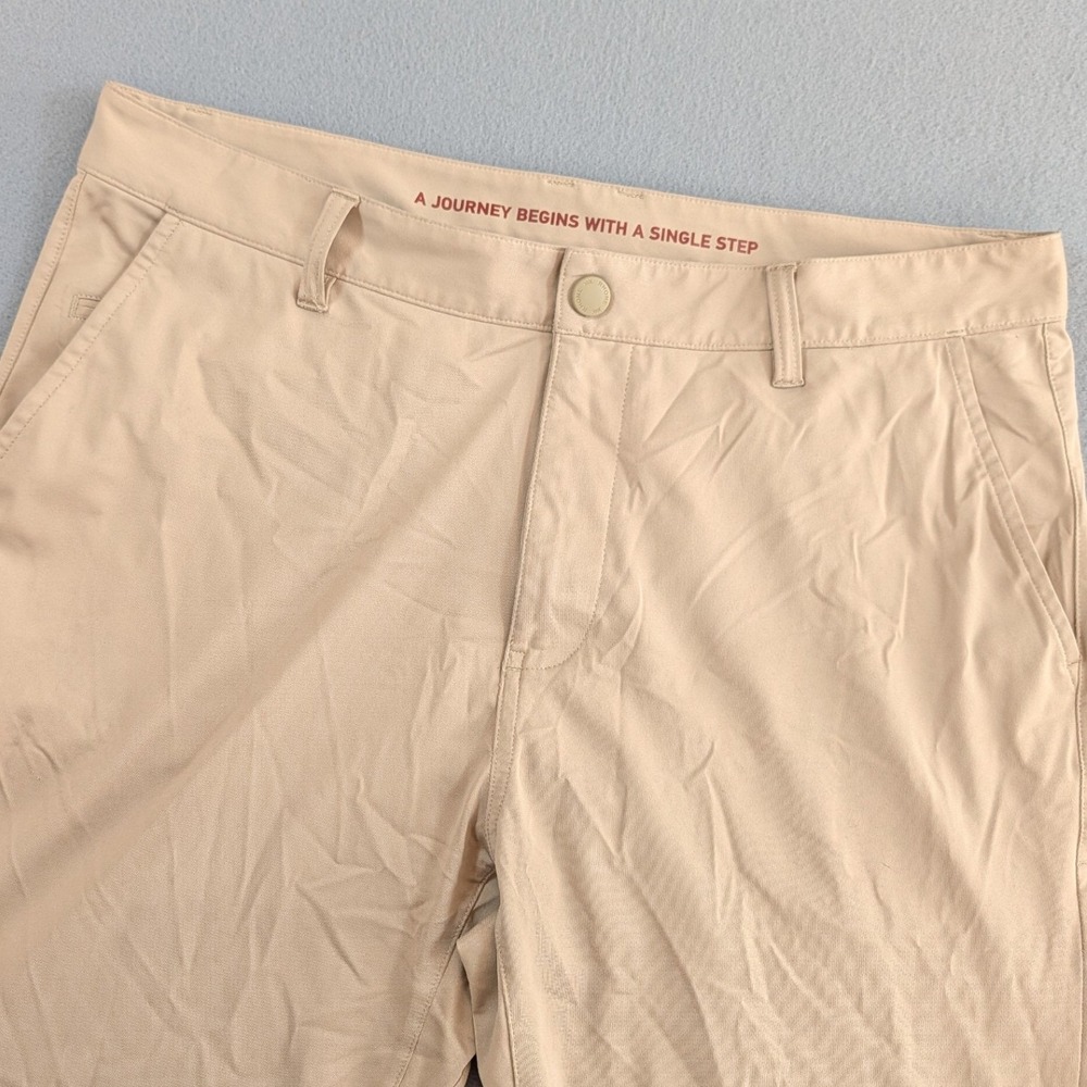 Rhone Commuter Pants Mens 34 Tan Slim‎ Fit Performance Trousers Khaki